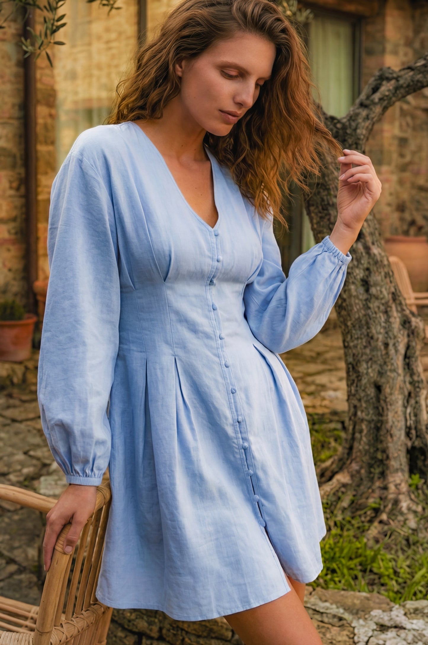 Etna Langarm-Minikleid-0