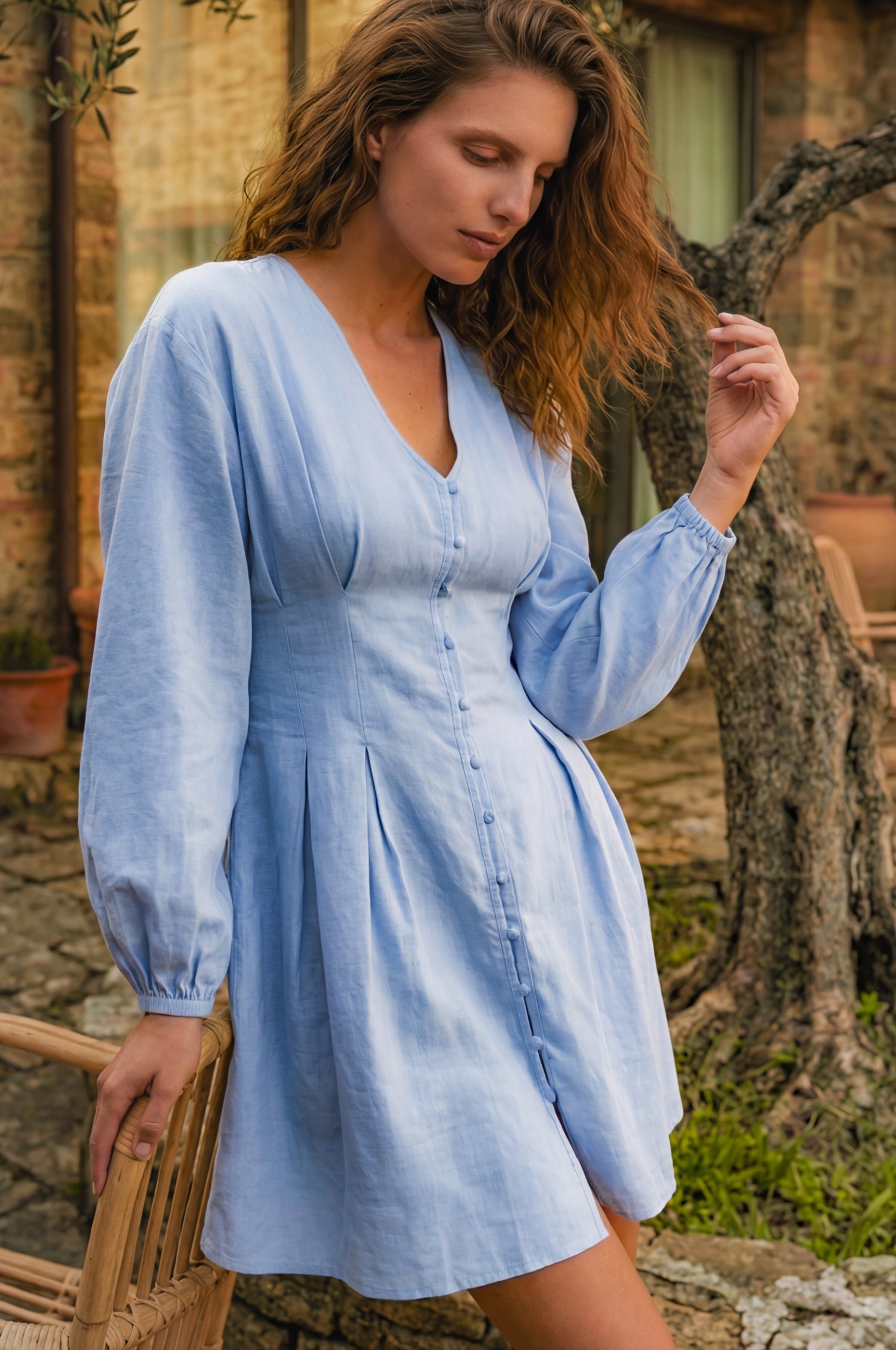 Etna Langarm-Minikleid-0